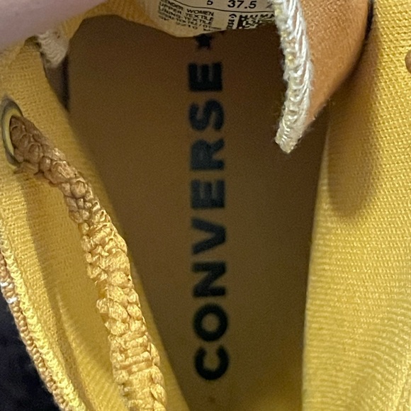 Converse All Star Chuck Taylor High Tops Mustard Sz 7 - Picture 10 of 12